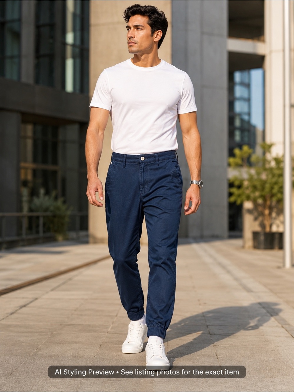 G-Star RAW Bronson Jogger Pants W28 Navy Tapered Elastic Cuff Men